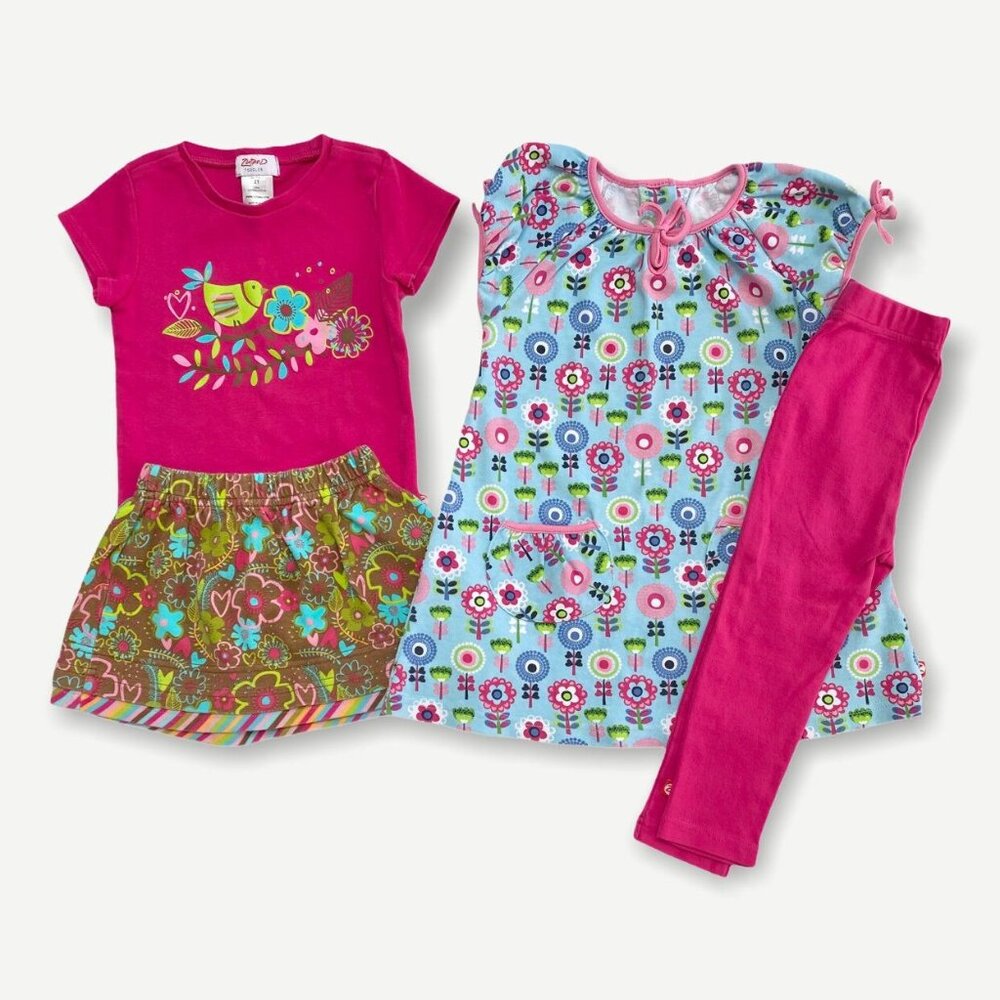 Zutano Bird and Floral 2T Bundle